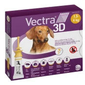 Краплі Ceva Vectra 3D від бліх і кліщів для собак вагою від 1.5 до 4 кг, 0.8 мл, ціна за 1 піпетку