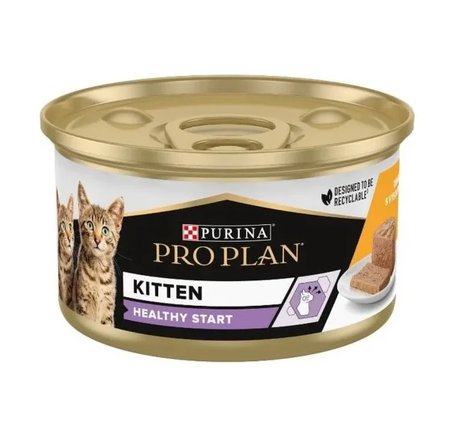 Консерва Purina ProPlan Junior, для котят, мусс с курицей, 85 г