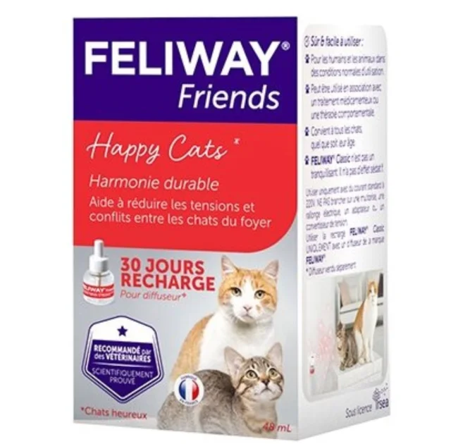 Змінний блок Ceva Feliway Friends для дифузора у дорослих кішок і кошенят, 48 мл