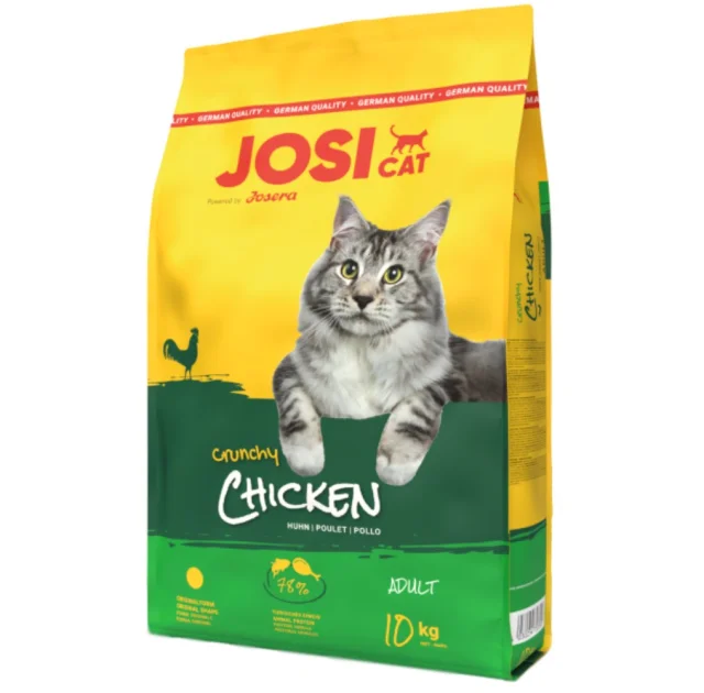 Сухой корм Josera JosiCat Adult Crunchy Chicken для взрослых кошек, с нежным мясом домашней птицы, 10 кг
