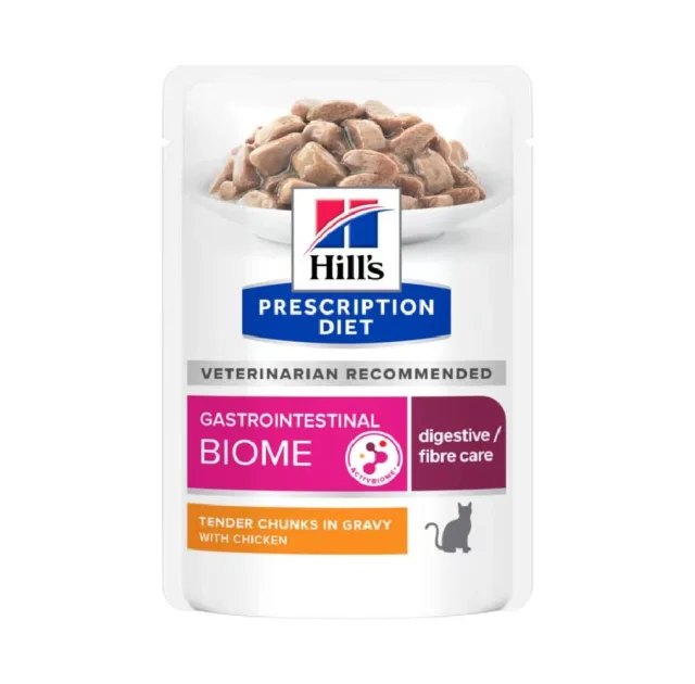 Влажный корм Hill’s Comida Húmeda Prescription Diet Gastrointestinal, при заболеваниях желудочно-кишечного тракта, для кошек, с курицей, 85г