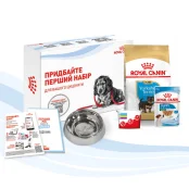 Стартовий набір Royal Canin Yorkshire Puppy для цуценят йоркширського терьера, миска, мірний стаканчик, щоденник, сухий та вологий корм, 500 г + 85 г