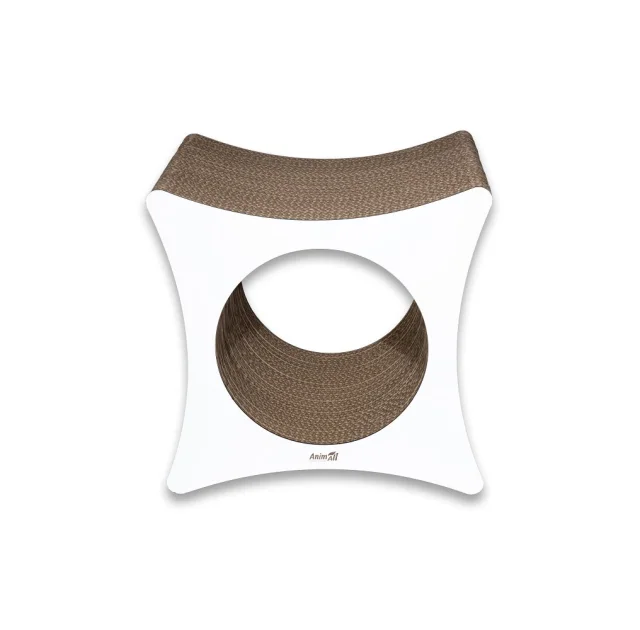 Когтеточка AnimAll "Квадрат" для кошек, картонная, 39×39×25 см