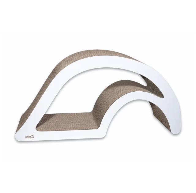 Когтеточка AnimAll "Волна" для кошек, картонная, 67×33×25 см