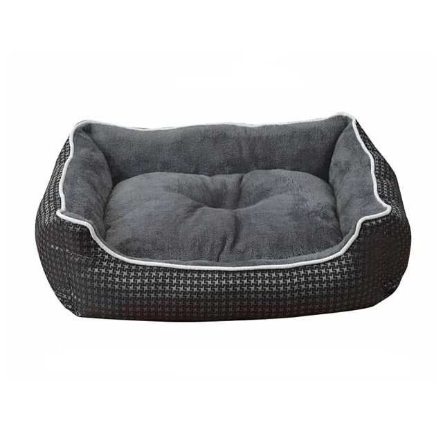 Лежак Animall Nena Star для собак и кошек, с рисунком, размер L, 62×50×17 см, темно серый