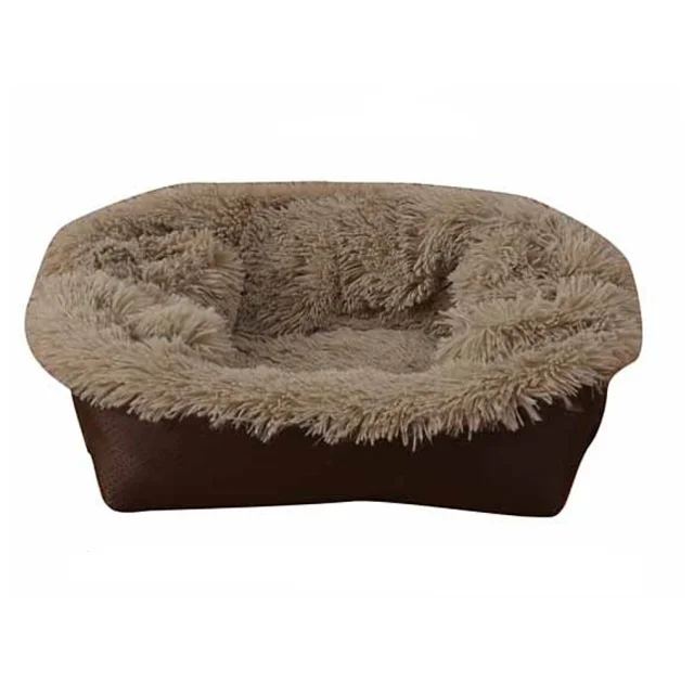 Лежак-трансформер Animall для собак і котів, розмір S, 46×38×14 см, коричневий