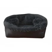 Лежак-трансформер Animall для собак та котів, розмір М, 56×48×17 см, темно-сірий