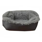 Лежак-трансформер Animallдля собак та котів, розмір М, 56×48×17 см, сірий