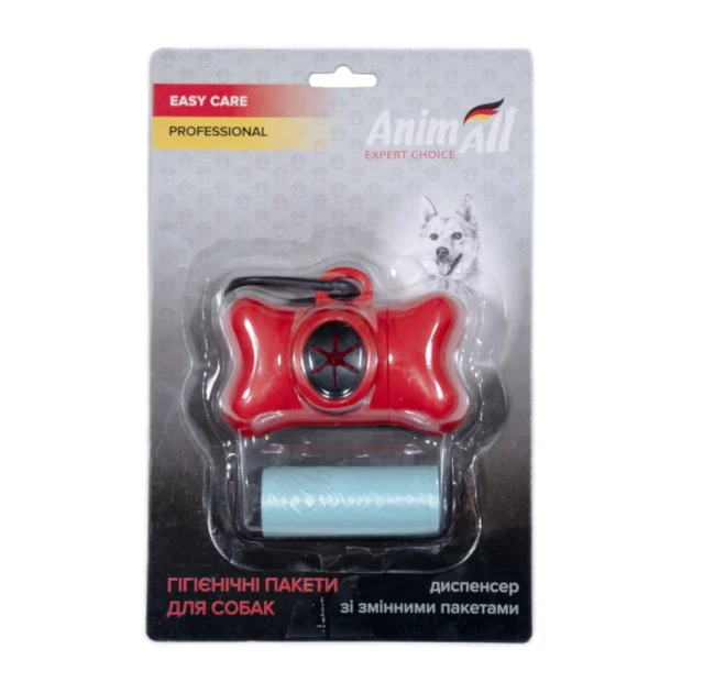 Диспенсер AnimAll зі змінними пакетами, червоний