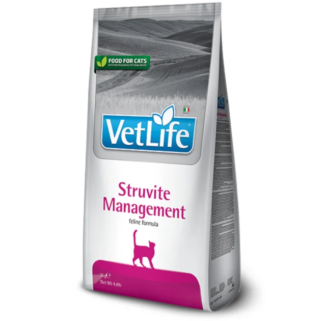 Сухий корм Farmina Vet Life Management Struvite для кішок, дієтичне харчування, для лікування та профілактики рецидивів струвітних уролітів, 2 кг