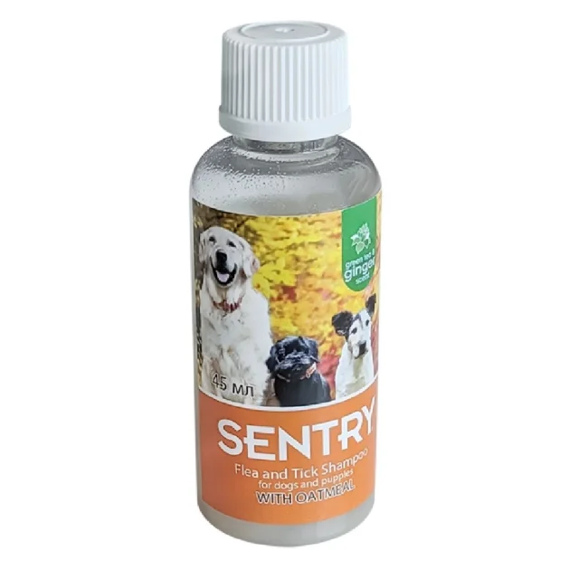Шампунь Sentry Oatmeal від бліх і кліщів, для собак, 45 мл