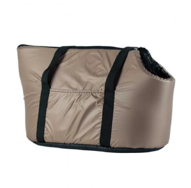 Сумка-переноска Пушистик для кошек и собак мелких пород, капучино, 45×23 см