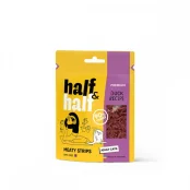 Лакомство Half&Half для кошек, в форме мясных полосочек, с уткой, 50 г