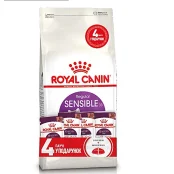 Акційний набір Royal Canin Sensible при чутливому травленні у кішок, 2 кг + 4 паучі в подарунок