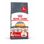 Акційний набір Royal Canin Hair & Skin Care для котів, догляд за шерстю, 2 кг + 4 павучі в подарунок