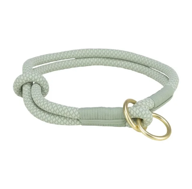Ошейник-удавка Trixie Soft Rope для собак, размер S-M, 40 см/10мм, шалфей/мятный