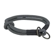 Нашийник-зашморг Trixie Soft Rope для собак, розмір L-XL, 55 см/10мм, чорний/сірий