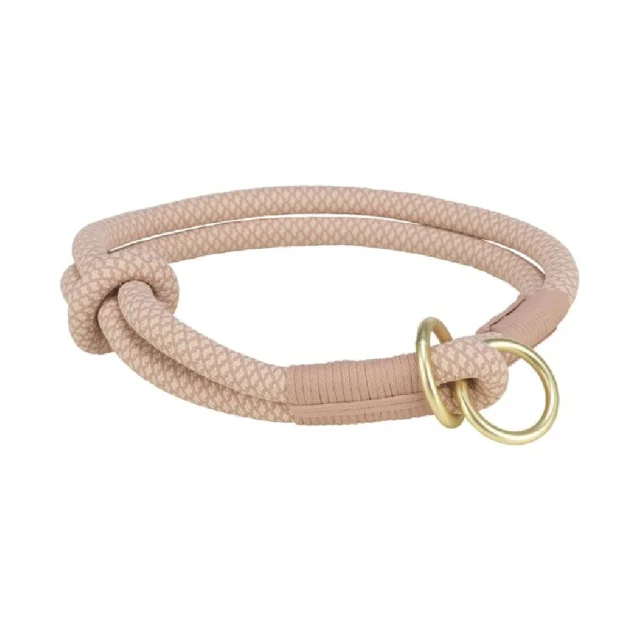Ошейник-удавка Trixie Soft Rope для собак, размер L-XL, 55 см/10мм, розовый/светло-розовый