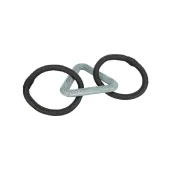 Іграшка Trixie CityStyle трикутник з мотузковими кільцями, для собак, TPR, 44 см