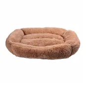 Лежак Milord Brownie прямокутний для тварин, плюшевий, коричневий, 62 см