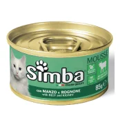Влажный корм Monge Simba Cat Wet для кошек, с телятеной, 85 г