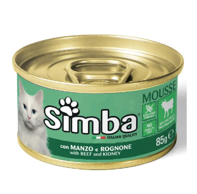 Вологий корм Monge Simba Cat Wet для котів, з телятиною, 85 г