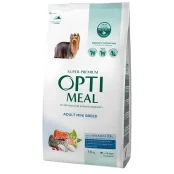 Сухой корм Optimeal для взрослых собак миниатюрных пород с высоким содержанием лосося 1.5 кг.