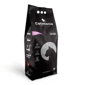 Бентонитовый наполнитель Catmania для кошек с запахом детской присыпки, розовые гранулы, 10 л