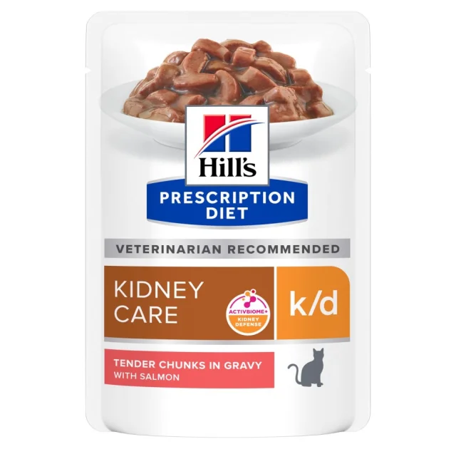 Влажный корм Hill's Prescription Diet k/d Multicare для кошек, с лососем, 85 г