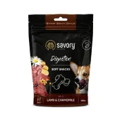М'які ласощі Savory для собак, для покращення травлення, ягня з ромашкою, 200 г М'які ласощі Savory для собак, для покращення травлення, ягня з ромашкою, 200 г