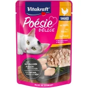 Влажный корм Vitakraft Poesie Delice для кошек, с курицей, в соусе, 85 г