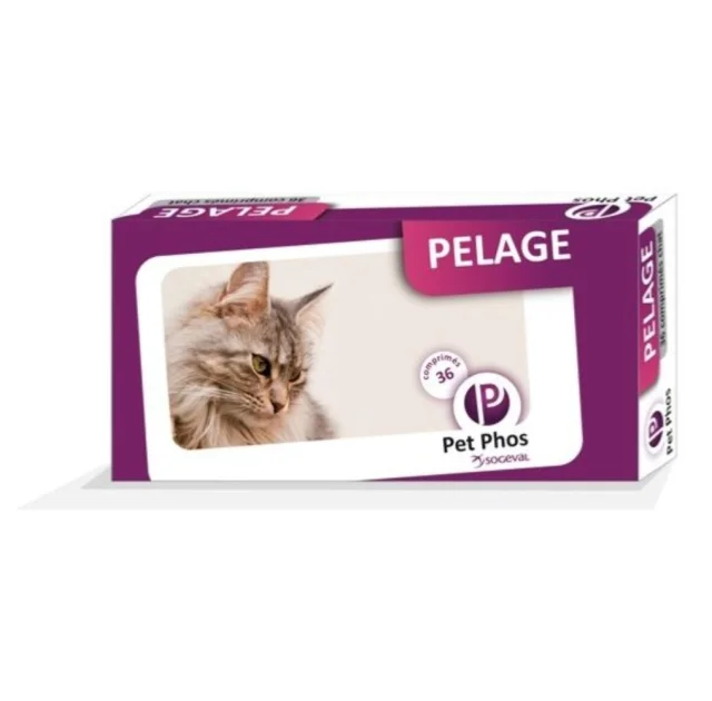 Вітаміни Ceva Pet Phos Pelage для котів, 36 табл