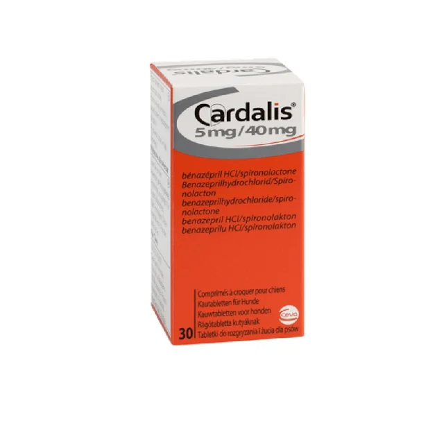 Таблетки Ceva Cardalis для собак, 5/40 мг, 30 табл