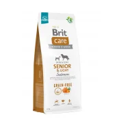 Беззерновий сухий корм Brit Care Dog Grain-free Senior & Light для собак похилого віку, з надмірною вагою, лосось, 12 кг