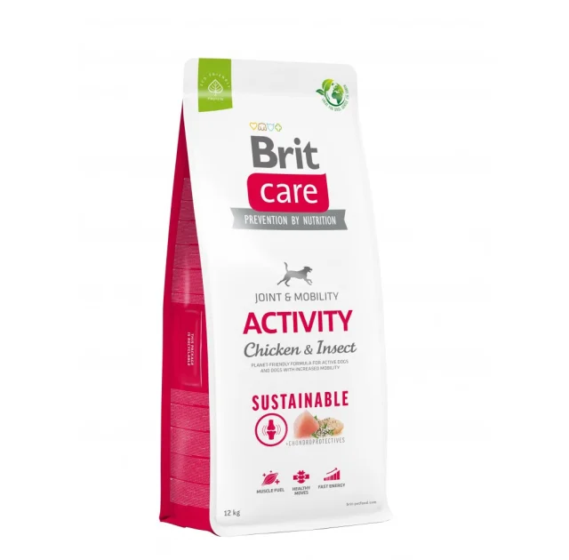 Сухий корм Brit Care Sustainable Activity для активних собак курка і комахи, 12 кг