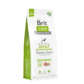 Сухий корм Brit Care Sustainable Adult Medium Breed для собак, середніх порід, курка і комахи, 12 кг