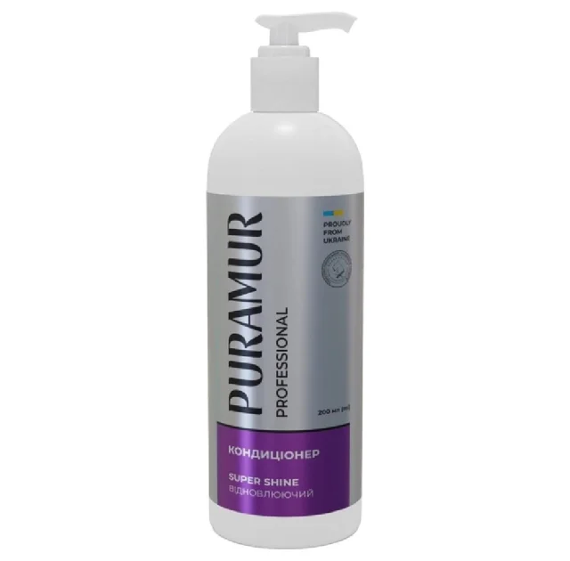 Кондиціонер Puramur Super Shine для котів та собак, відновлюючий, 200 мл