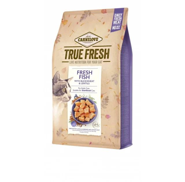 Сухой корм Carnilove True Fresh Cat Fish, для взрослых кошек, с рыбой, 340 г