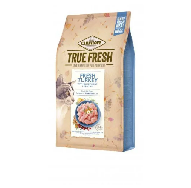 Сухий корм Carnilove True Fresh Cat Turkey, для дорослих котів, з індичкою, 340 г