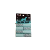 Сменные пакеты для мусора AnimAll, для собак, 8 рулонов по 20 штук, бирюзовые