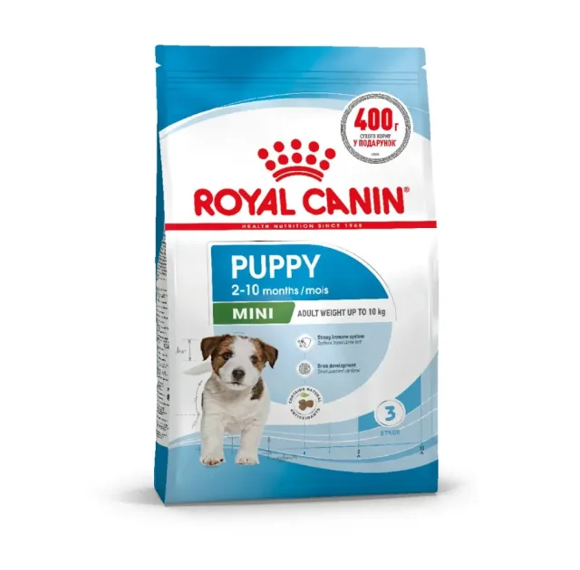 Сухой корм Royal Canin Mini Puppy для собак малых пород, 1.6 кг. + 400 г в подарок.