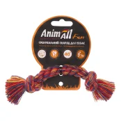 Іграшка AnimAll Fun канат-кістка для собак, різнокольорова, 18 см Іграшка AnimAll Fun канат-кістка для собак, різнокольорова, 18 см