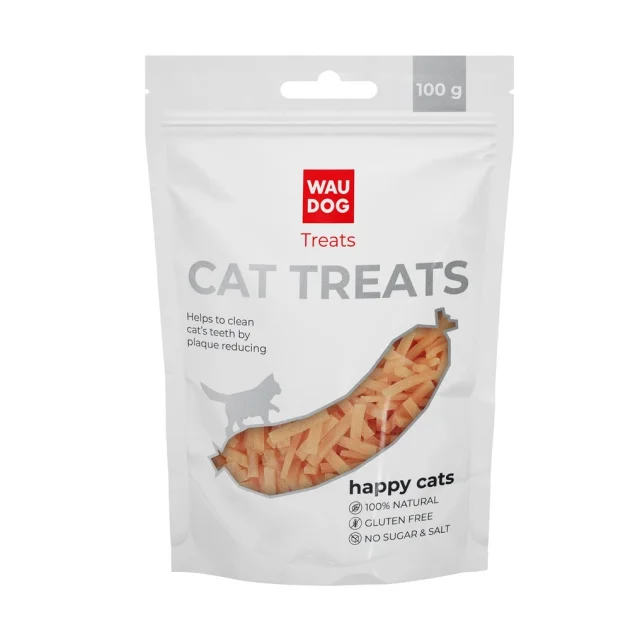 Лакомство Waudog Treats, "Куриные полоски" для кошек, 100 г