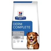 Сухой корм Hill's Prescription Diet Canine Derm Complete корм для собак, при пищевой аллергии и атопическом дерматите, яйцо и рис, 4 кг
