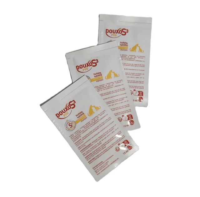 Антибактериальный и противогрибковый шампунь Ceva Douxo Pyo для кошек и собак, 15 мл, саше