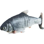 Іграшка Trixie Wiggly Fish для котів, риба, що рухається, з котячою мʼятою, 30 см