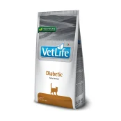 Сухой лечебный корм Farmina Vet Life Diabetic для кошек, контроль уровня глюкозы в крови при сахарном диабете, 2 кг