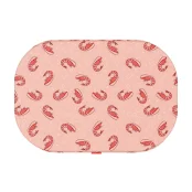 Лежанка Waudog Relax для собак, малюнок "Креветка", зі змінним чохлом , L, ширина 100 см, довжина 70 см