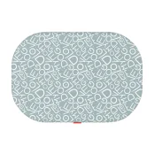 Лежанка Waudog Relax для собак, малюнок "Я люблю свою собаку", зі змінним чохлом , М, ширина 80 см, довжина 55 см