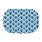 Лежанка Waudog Relax для собак, малюнок "Хвилі", зі змінним чохлом , М, ширина 80 см, довжина 55 см